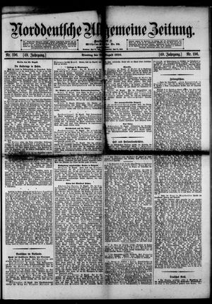 Norddeutsche allgemeine Zeitung vom 23.08.1910