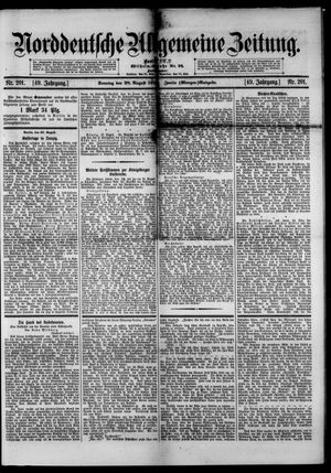 Norddeutsche allgemeine Zeitung vom 28.08.1910