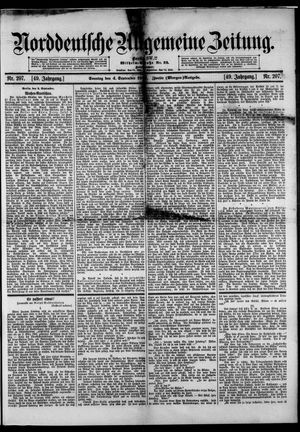 Norddeutsche allgemeine Zeitung vom 04.09.1910