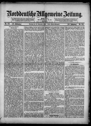 Norddeutsche allgemeine Zeitung on Sep 11, 1910
