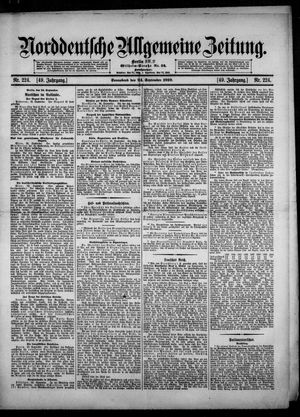 Norddeutsche allgemeine Zeitung vom 24.09.1910