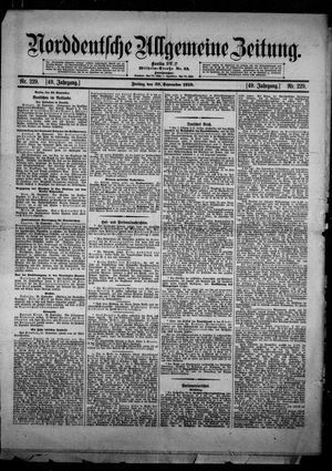 Norddeutsche allgemeine Zeitung on Sep 30, 1910