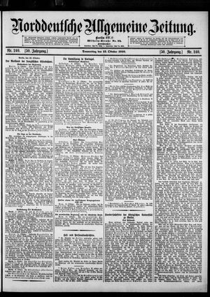 Norddeutsche allgemeine Zeitung on Oct 13, 1910