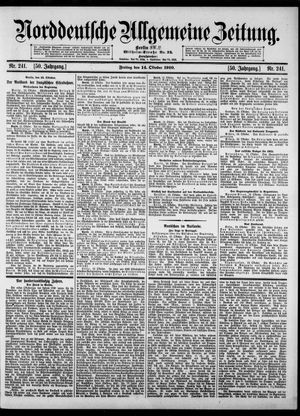 Norddeutsche allgemeine Zeitung vom 14.10.1910