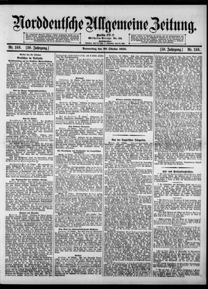 Norddeutsche allgemeine Zeitung vom 20.10.1910