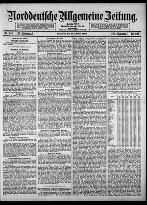 Norddeutsche allgemeine Zeitung vom 22.10.1910