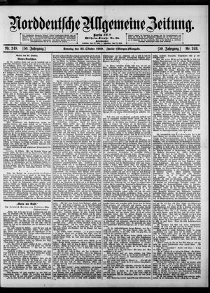 Norddeutsche allgemeine Zeitung vom 23.10.1910