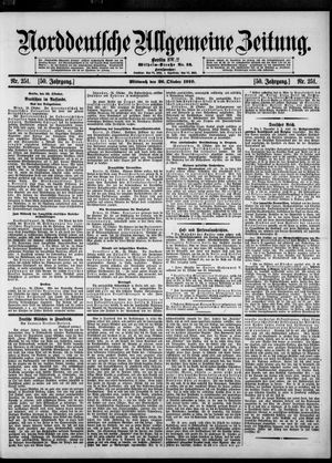 Norddeutsche allgemeine Zeitung vom 26.10.1910