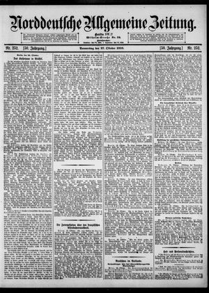 Norddeutsche allgemeine Zeitung vom 27.10.1910