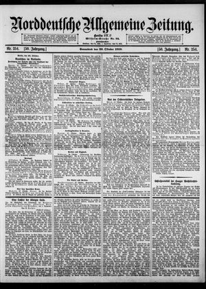 Norddeutsche allgemeine Zeitung vom 29.10.1910
