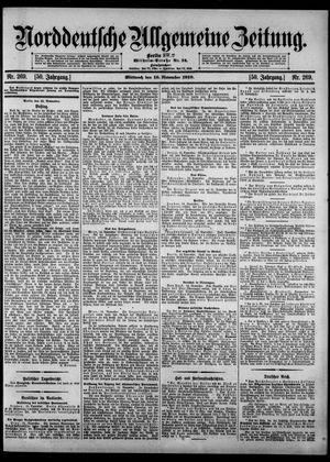 Norddeutsche allgemeine Zeitung vom 16.11.1910