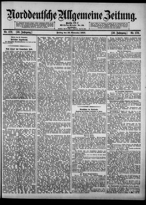Norddeutsche allgemeine Zeitung vom 18.11.1910