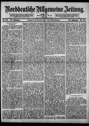Norddeutsche allgemeine Zeitung vom 20.11.1910