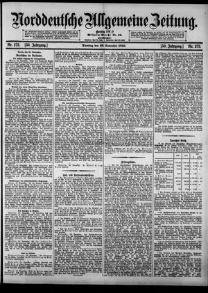 Norddeutsche allgemeine Zeitung vom 22.11.1910
