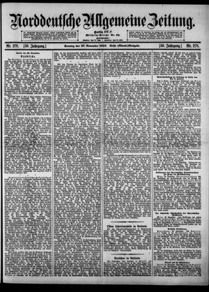 Norddeutsche allgemeine Zeitung vom 27.11.1910