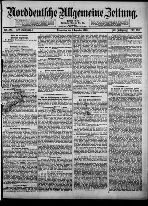 Norddeutsche allgemeine Zeitung vom 01.12.1910