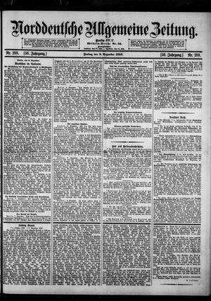 Norddeutsche allgemeine Zeitung vom 09.12.1910