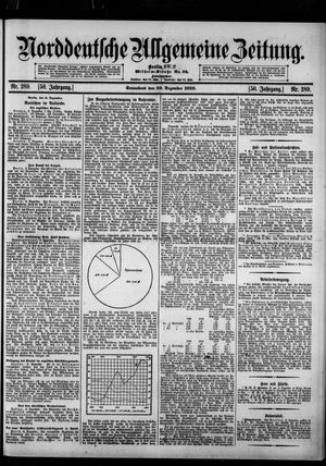 Norddeutsche allgemeine Zeitung vom 10.12.1910
