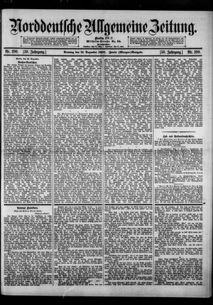Norddeutsche allgemeine Zeitung vom 11.12.1910