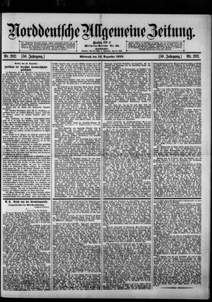 Norddeutsche allgemeine Zeitung vom 14.12.1910