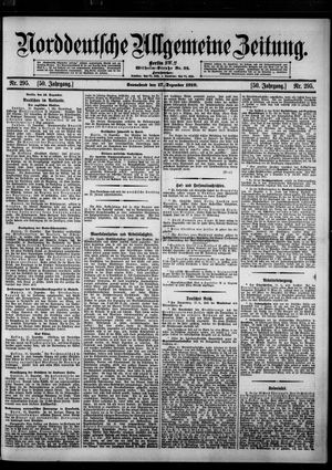 Norddeutsche allgemeine Zeitung vom 17.12.1910