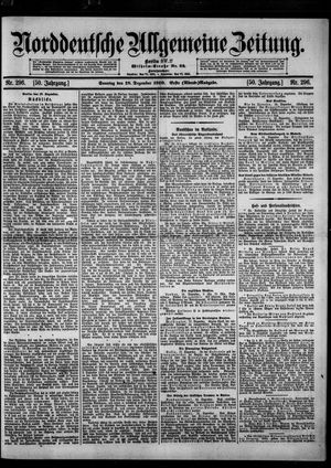 Norddeutsche allgemeine Zeitung vom 18.12.1910