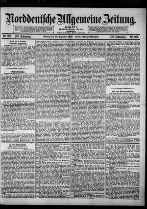 Norddeutsche allgemeine Zeitung vom 18.12.1910