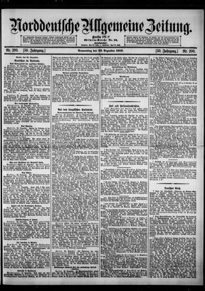 Norddeutsche allgemeine Zeitung vom 22.12.1910