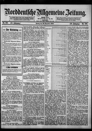 Norddeutsche allgemeine Zeitung vom 23.12.1910
