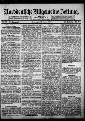 Norddeutsche allgemeine Zeitung vom 29.12.1910