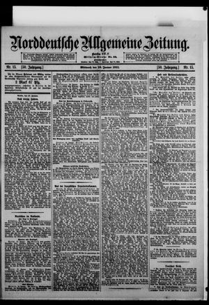 Norddeutsche allgemeine Zeitung vom 18.01.1911