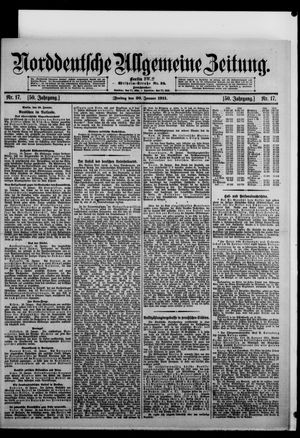 Norddeutsche allgemeine Zeitung on Jan 20, 1911
