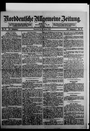Norddeutsche allgemeine Zeitung on Jan 21, 1911