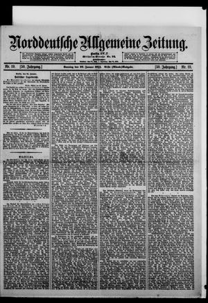 Norddeutsche allgemeine Zeitung vom 22.01.1911