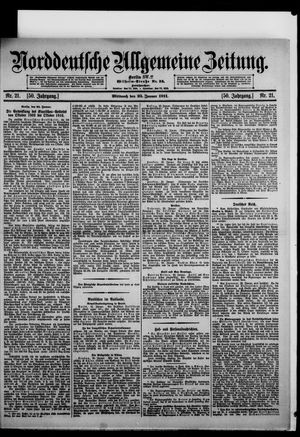 Norddeutsche allgemeine Zeitung on Jan 25, 1911