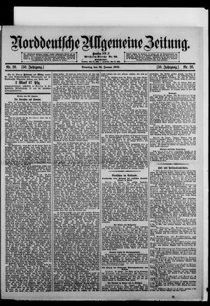 Norddeutsche allgemeine Zeitung on Jan 31, 1911