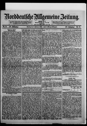 Norddeutsche allgemeine Zeitung vom 05.02.1911