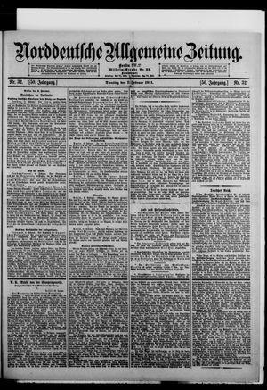 Norddeutsche allgemeine Zeitung vom 07.02.1911