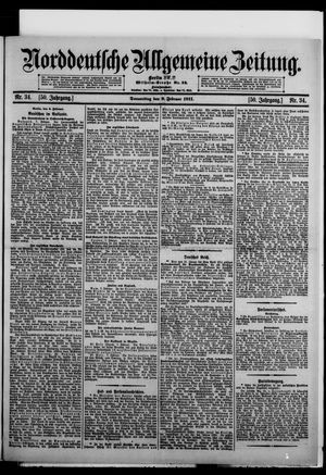 Norddeutsche allgemeine Zeitung on Feb 9, 1911