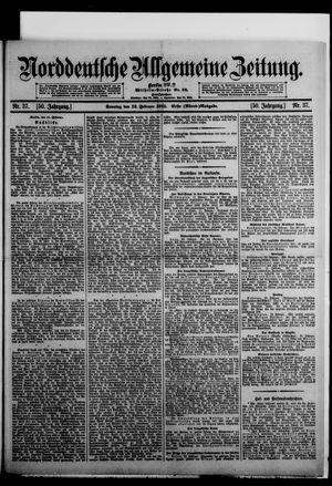 Norddeutsche allgemeine Zeitung vom 12.02.1911