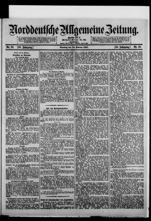 Norddeutsche allgemeine Zeitung vom 14.02.1911