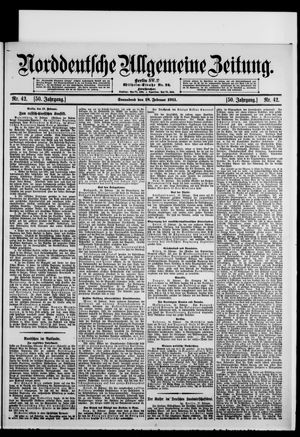 Norddeutsche allgemeine Zeitung vom 18.02.1911