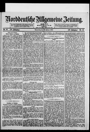 Norddeutsche allgemeine Zeitung vom 23.02.1911