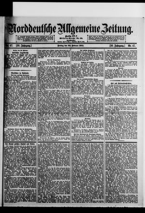 Norddeutsche allgemeine Zeitung vom 24.02.1911