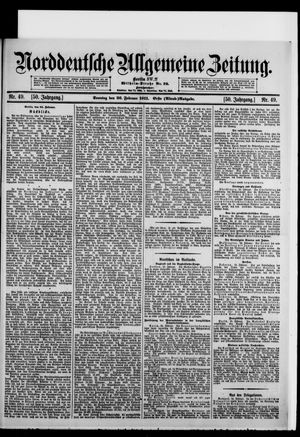 Norddeutsche allgemeine Zeitung on Feb 26, 1911