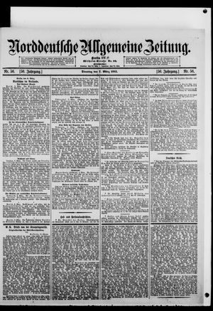 Norddeutsche allgemeine Zeitung on Mar 7, 1911