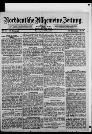Norddeutsche allgemeine Zeitung vom 09.03.1911