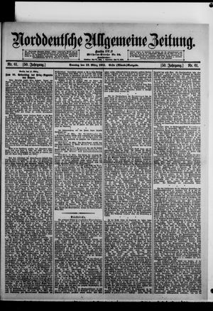Norddeutsche allgemeine Zeitung vom 12.03.1911