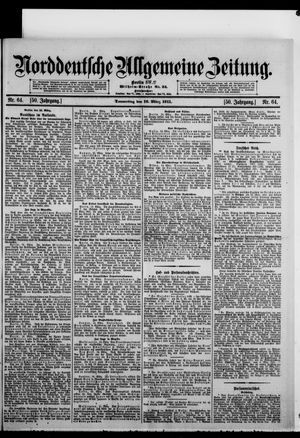 Norddeutsche allgemeine Zeitung vom 16.03.1911