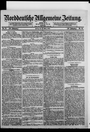 Norddeutsche allgemeine Zeitung vom 17.03.1911